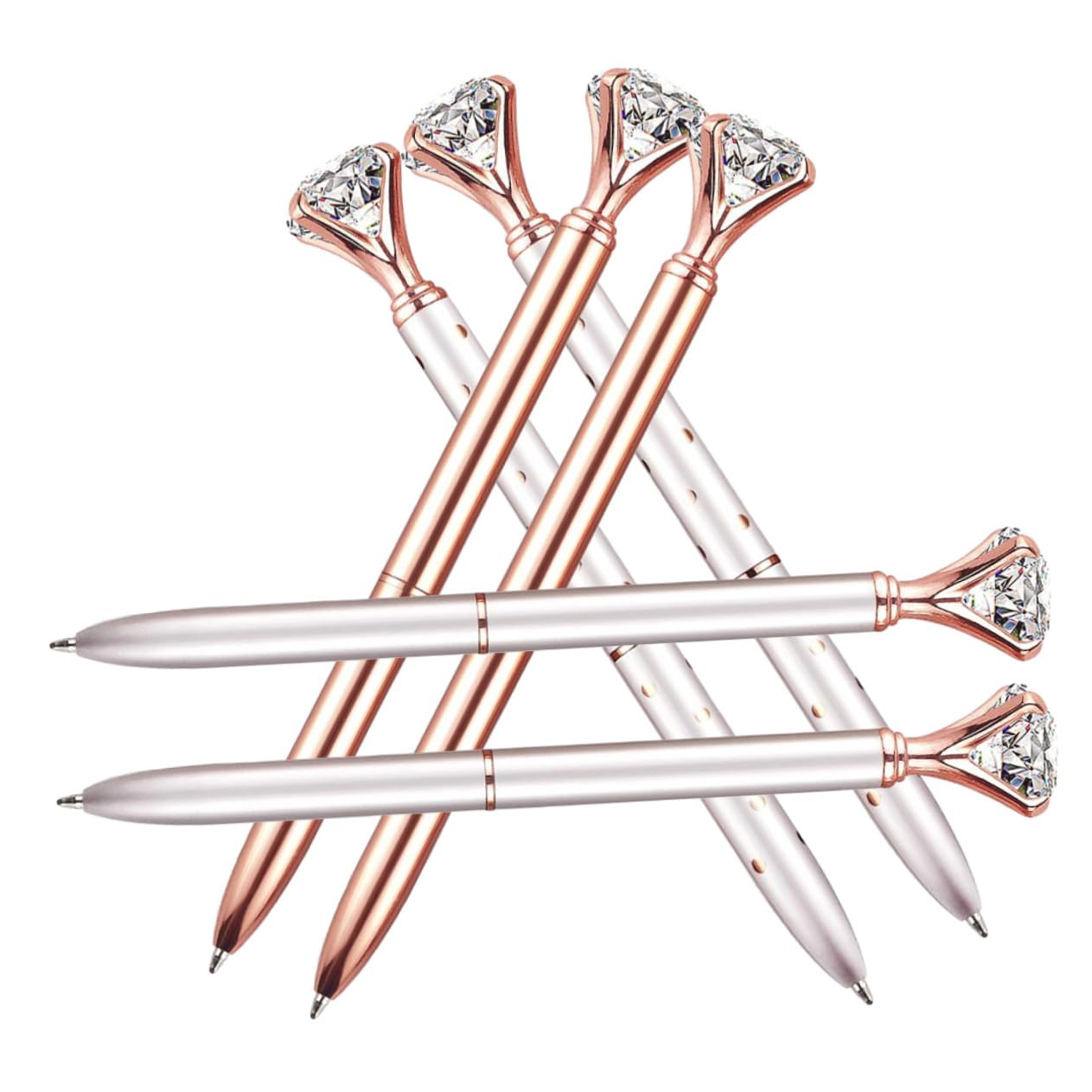 Lurrose 24stücke Kugelschreiber Mit Diamantform Ergonomische Multifunktionale Metallstifte Für Schule Und Büro Kreative Schreibgeräte Für Und Bastelprojekte