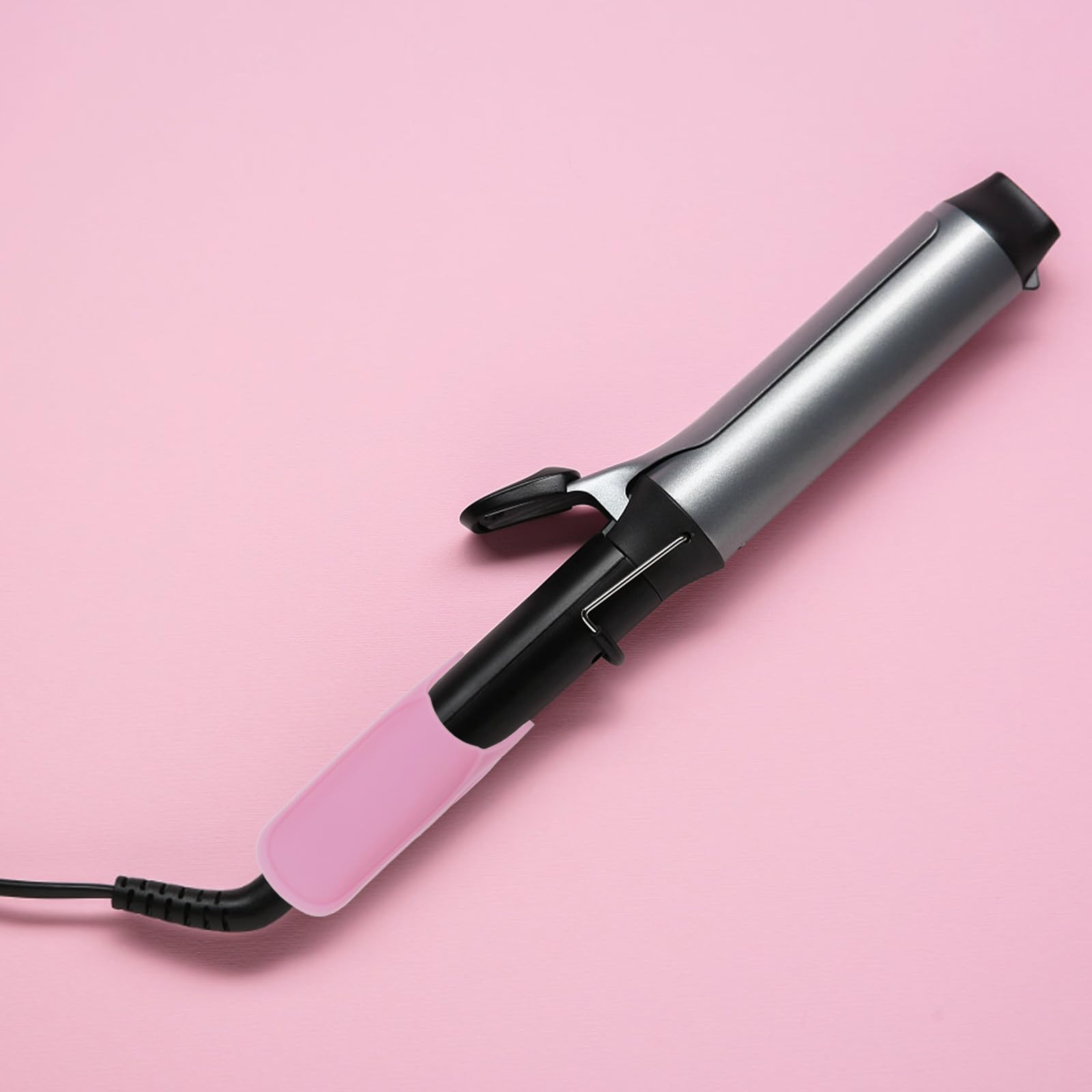 Homoyoyo Funda Protectora Antideslizante de Silicona para Plancha y Rizador de Pelo, Aislamiento Térmico Rosa