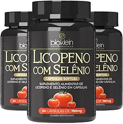 KIT 3X Licopeno com Selênio 780mg 60 cápsulas - Bioklein