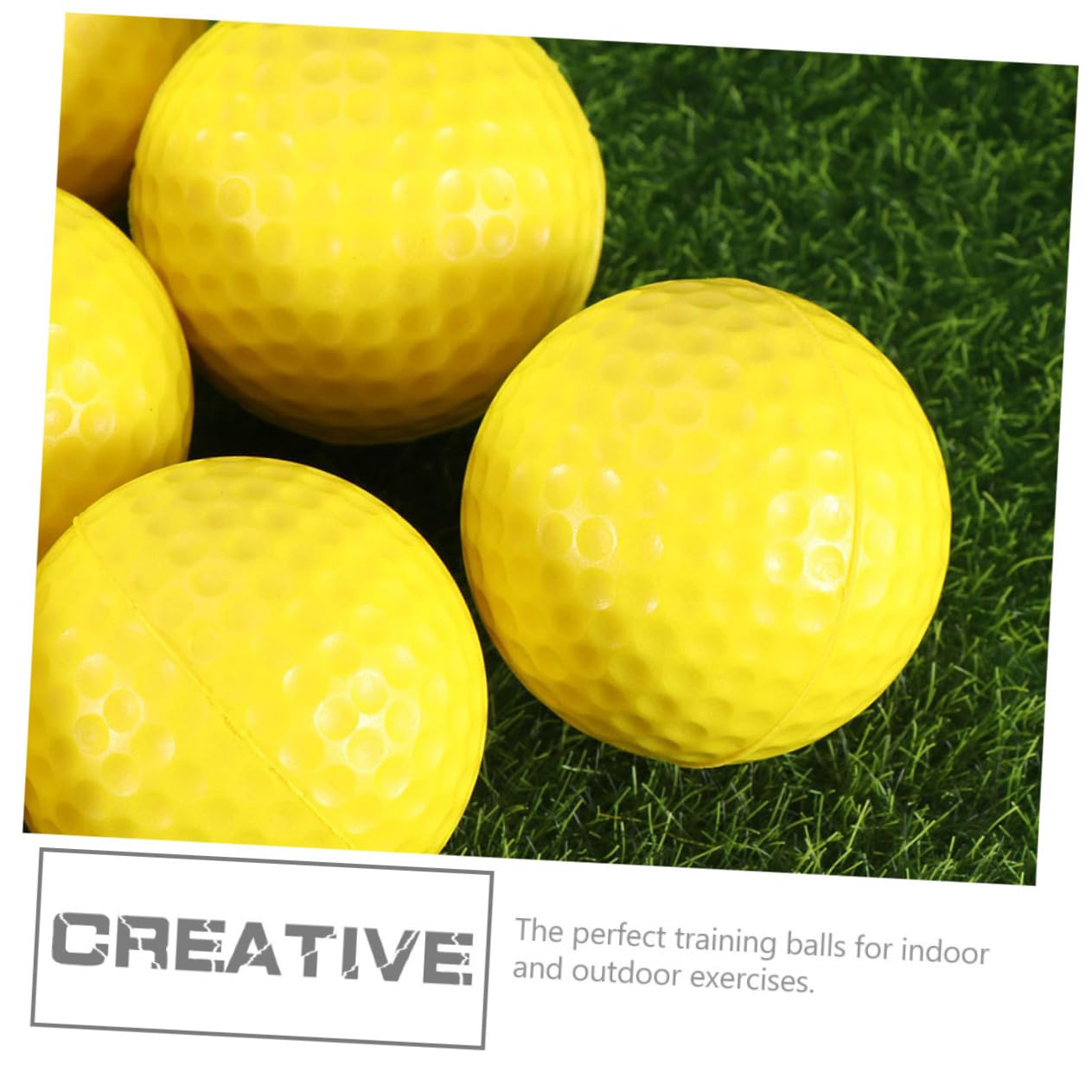 BESTonZON Golf Trainingsbälle Schaumstoff Für Indoor Training Gelb Für Golf Übungen Kleinem Und Einfach Zu Transportieren