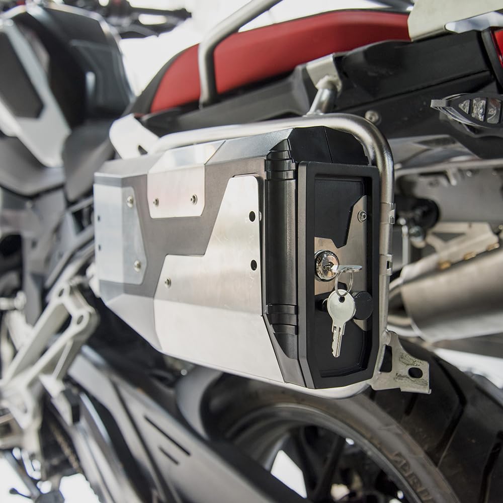 Boîte à Outils de Rangement latérale pour Moto Compatible avec R1250GS R 1250GS R1200GS R 1200 GS LC ADV Adventure F750GS F850GS F 750 GS F 850 GS Valise latérale en Plastique ABS étanche