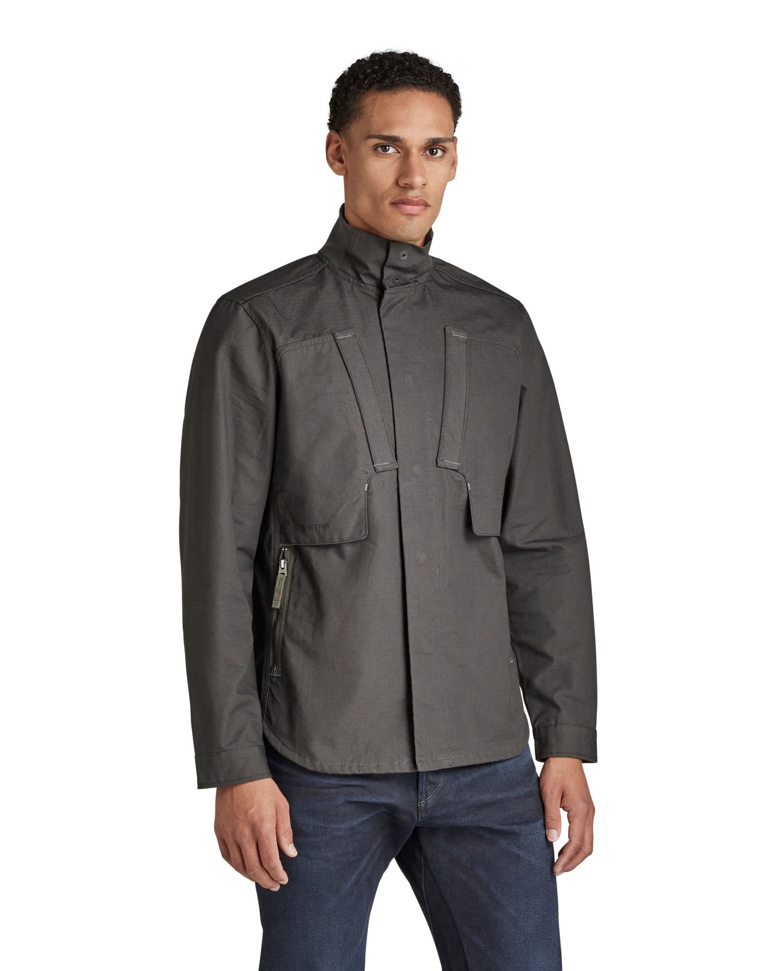 G-Star Men's Utility Zip Overshirt, Grey (cloack D21985-D213-5812), S