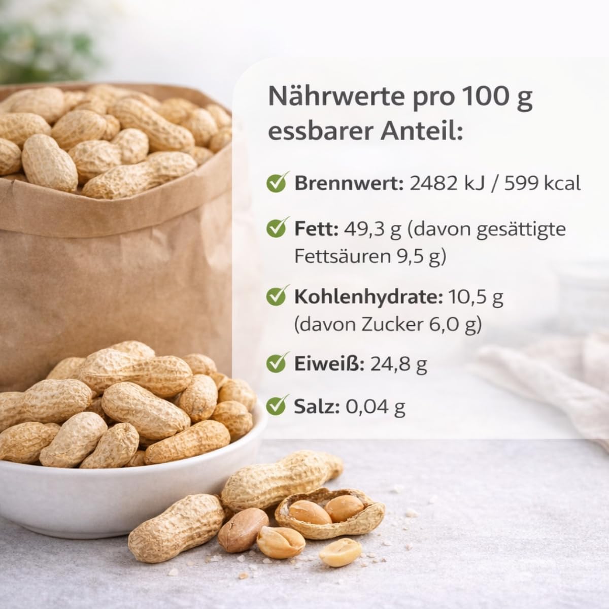 Jumbo Erdnüsse Blauer Elefant 2,5 kg – frisch geröstet, aromatisch & knackig