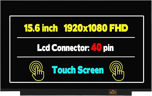 Reemplazo de pantalla para HP 15-DW0036WM 15-DW0038WM 15-dw2025cl 15-dw3013dx 15-dw0043dx L52001-001 1920x1080 FHD 40PIN (solo para pantalla táctil)