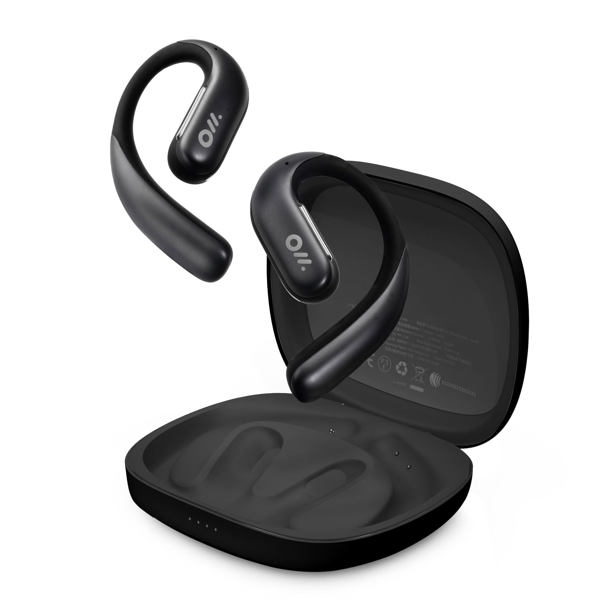 Oladance OWS Pro Open-Ear True Wireless Headphones, Noise Cancellation, Stable Bluetooth 5.3 Connection, Amplifier Chip, Virtual Bass, 360 ° Superior Sound, 16H Playtime, Comfortable Fit (Black)-image-29