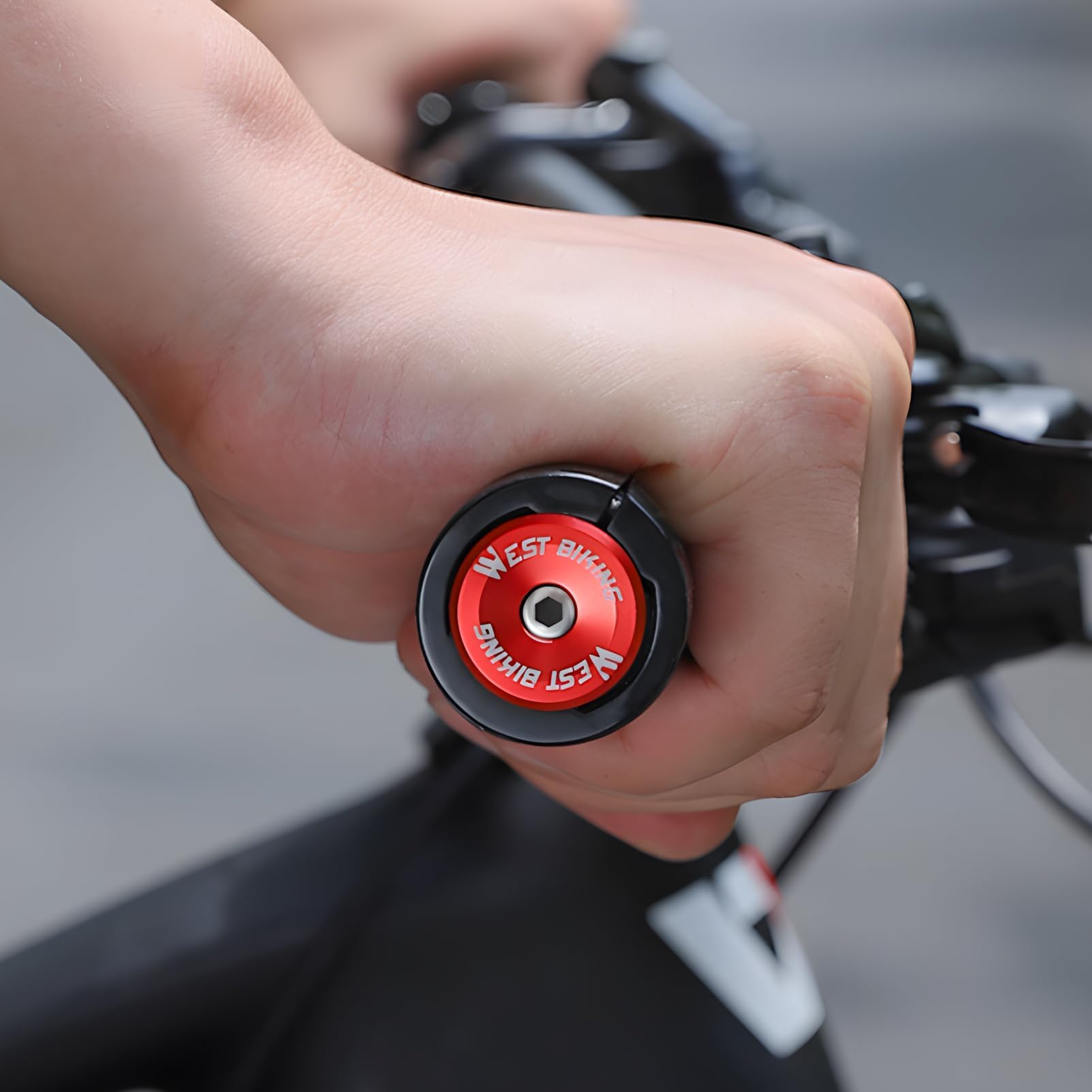 2 Pezzi Tappi per Manubrio della Bicicletta, Tappi per estremità Manubrio Bici, Tappi Terminali Manubrio in Alluminio per Biciclette, Compatibili con MTB, Bici da Strada, BMX
