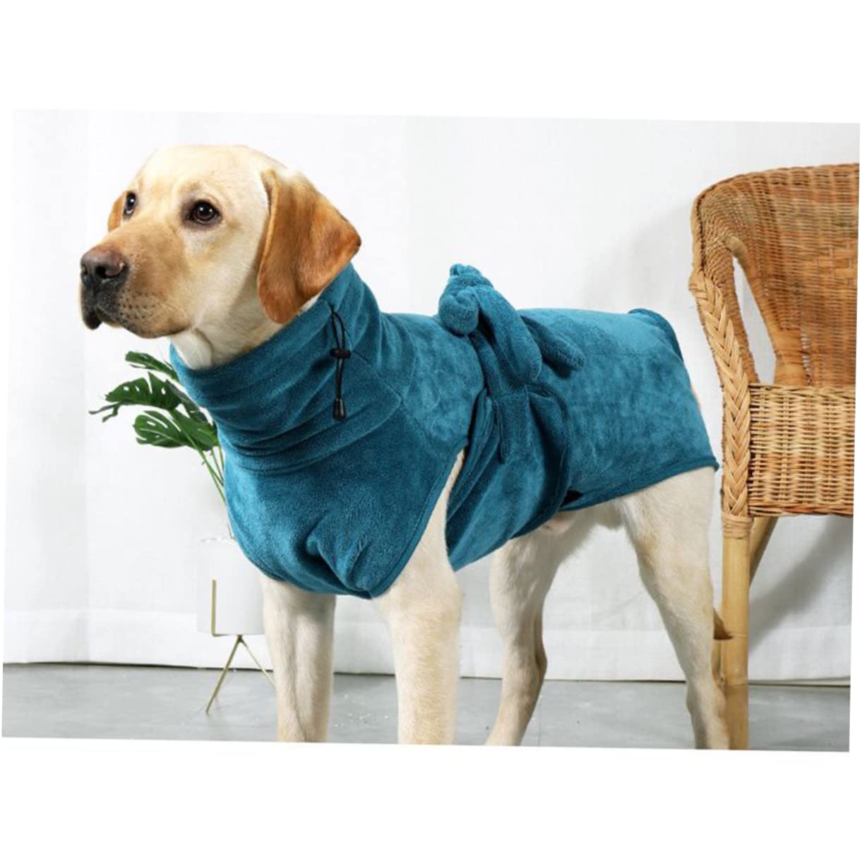 Didiseaon Peignoir Vert Chien Séchage Fibre Rapide Absorbante