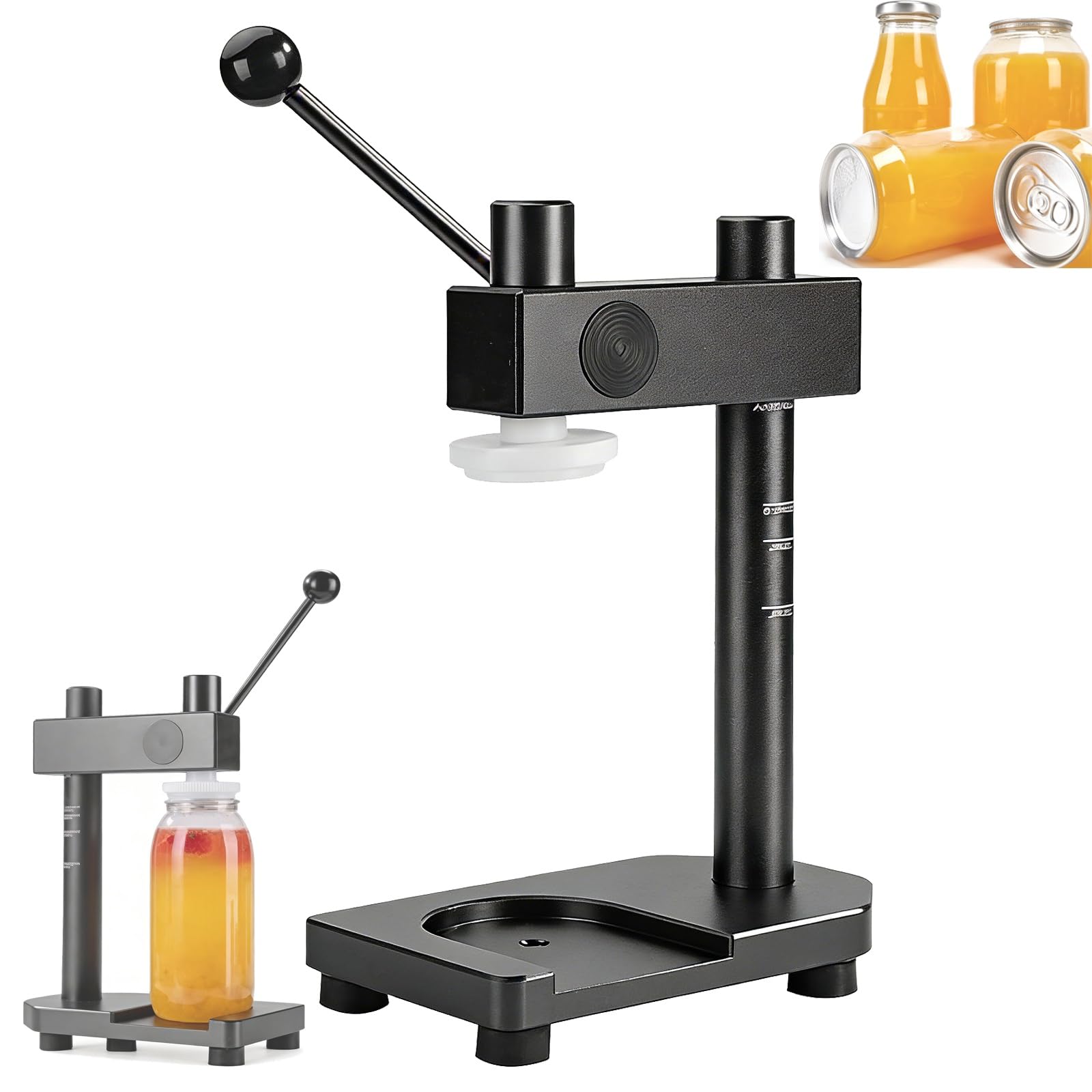 Máquina selladora manual de latas, herramienta de costura ajustable para cerveza casera y artesanal, capacidad de sellado de 250-700 ml, perfecta para jugo, kombucha y bebidas de café