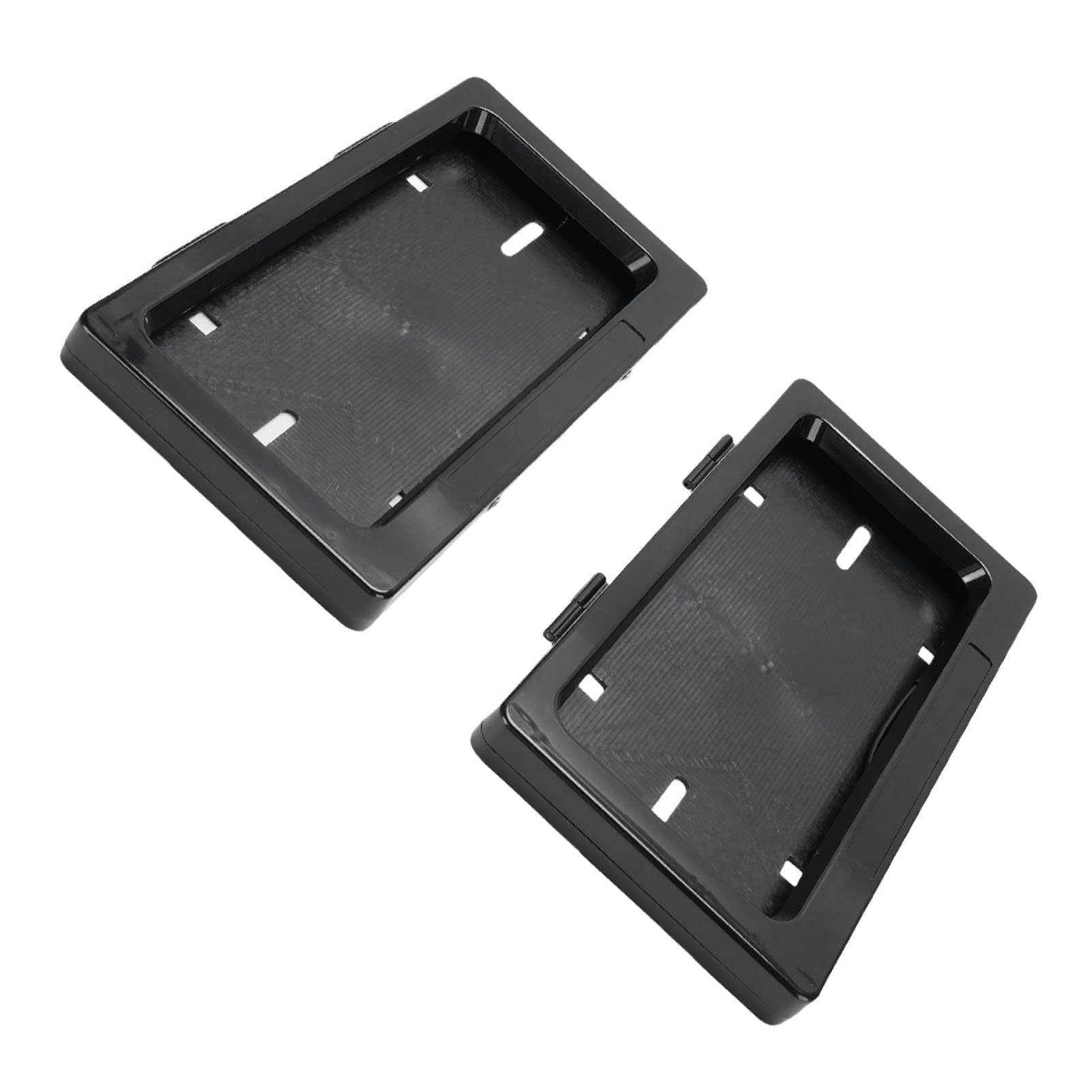 Generic 2PCS Electric Vehicle Letging Staget, Uchwyt na tablicę rejestracyjną Samochodu z Pilotem Pełna Ochrona dla Universal US Car Tablica Rejestracyjna Czarna