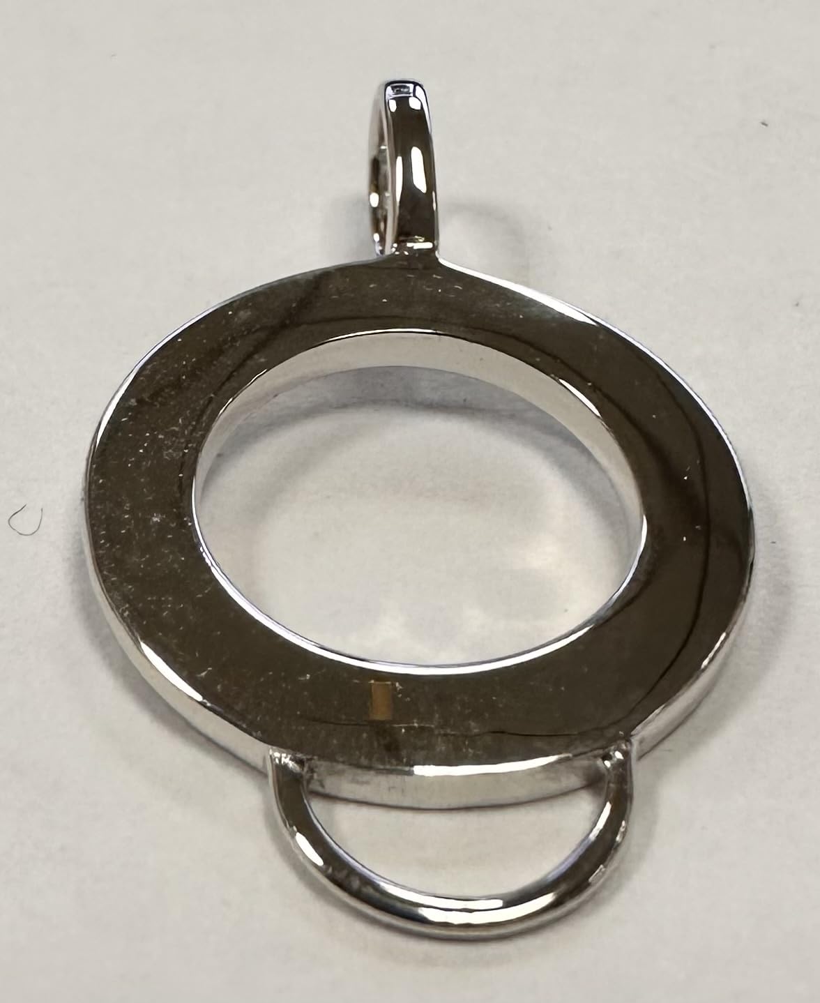 Quiges 925 Silber Charm Anhänger Charmträger mit Karabinerverschluss für Armbänder