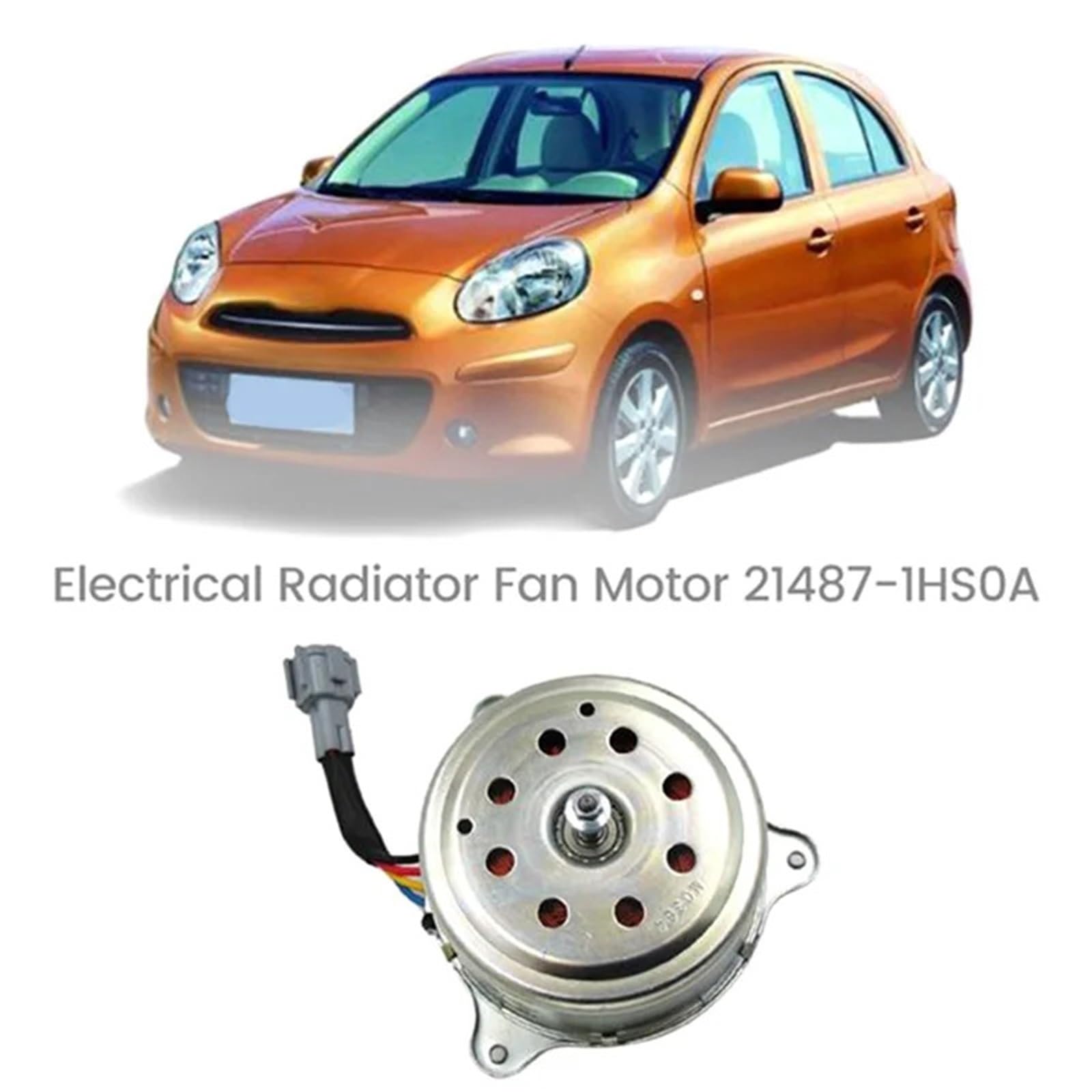 Zestaw Chłodzący,podkładka termiczna Do Nissan March Sunny N17 HR15 21487-1HS0A 21487-1HC0B elektryczny silnik wentylatora chłodnicy samochodowej
