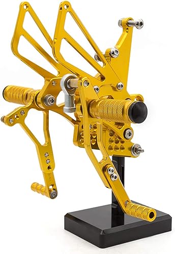 Miniatura 5 de FXCNC Juego de estriberas para motocicleta CNC Billet Reposapiés totalmente ajustables compatibles con TRIUMPH Speed Triple T509 T595 955i 1050 2002