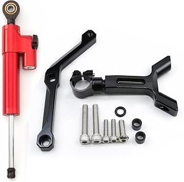 for Triumph Street Triple 765 S R RS 2017 2018 2019 2020 2021 2022 2023 CNC Steering Damper Stabilizer Bracket Mounting KitDamper n Bracket 7
