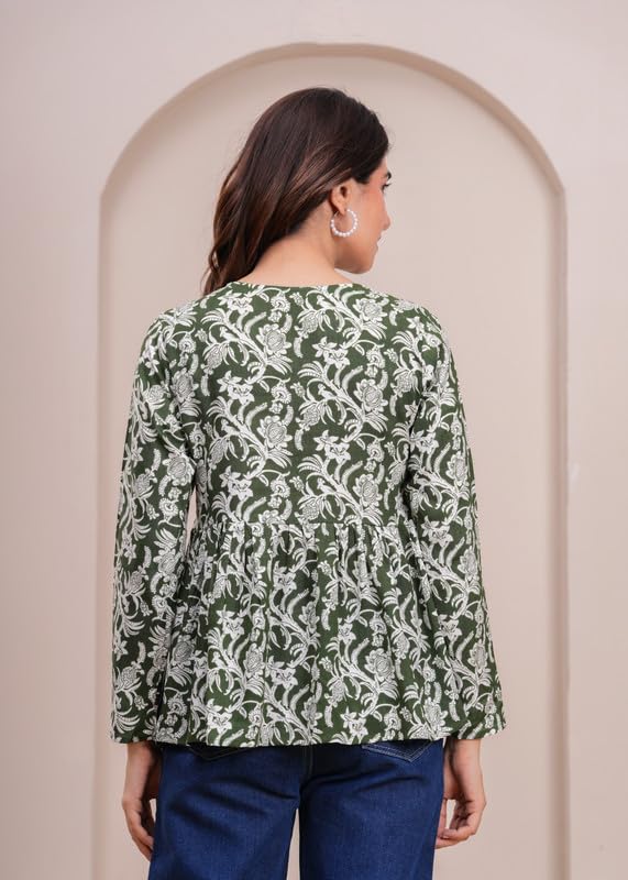 Image of SIROTA Rayon Short Top for Women | Tunic for Jeans | Western Short Kurti | Stylish Straight Ladies Kurta | Ethnic Kurta for Girls