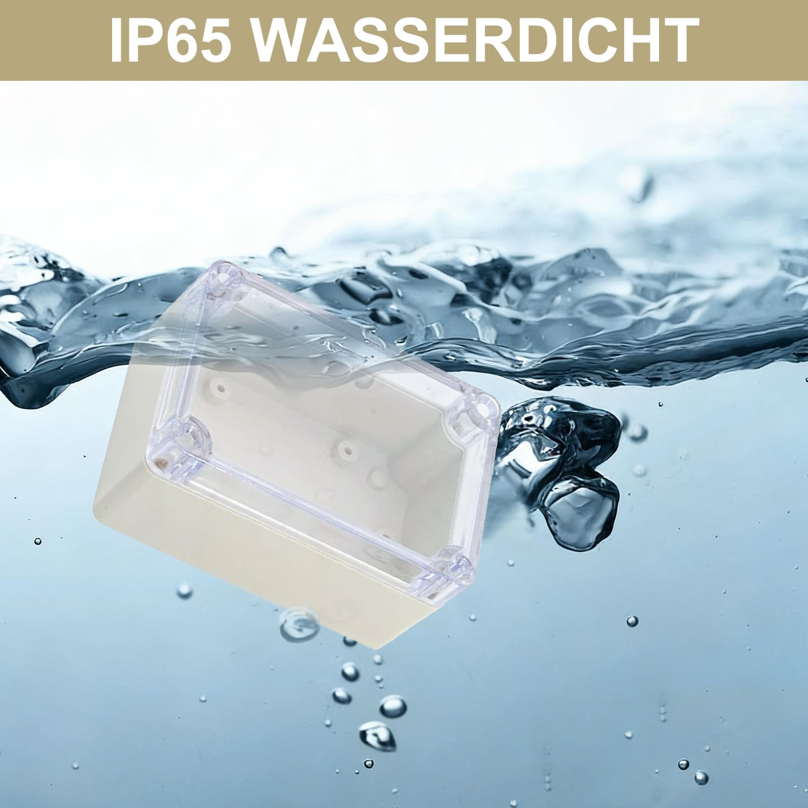 Produktbild von WITTKOWARE IP65 Modulgehäuse – ABS, Lichtgrau, 158x90x40mm, Verschraubt, Gummidichtung – Für Elektronik