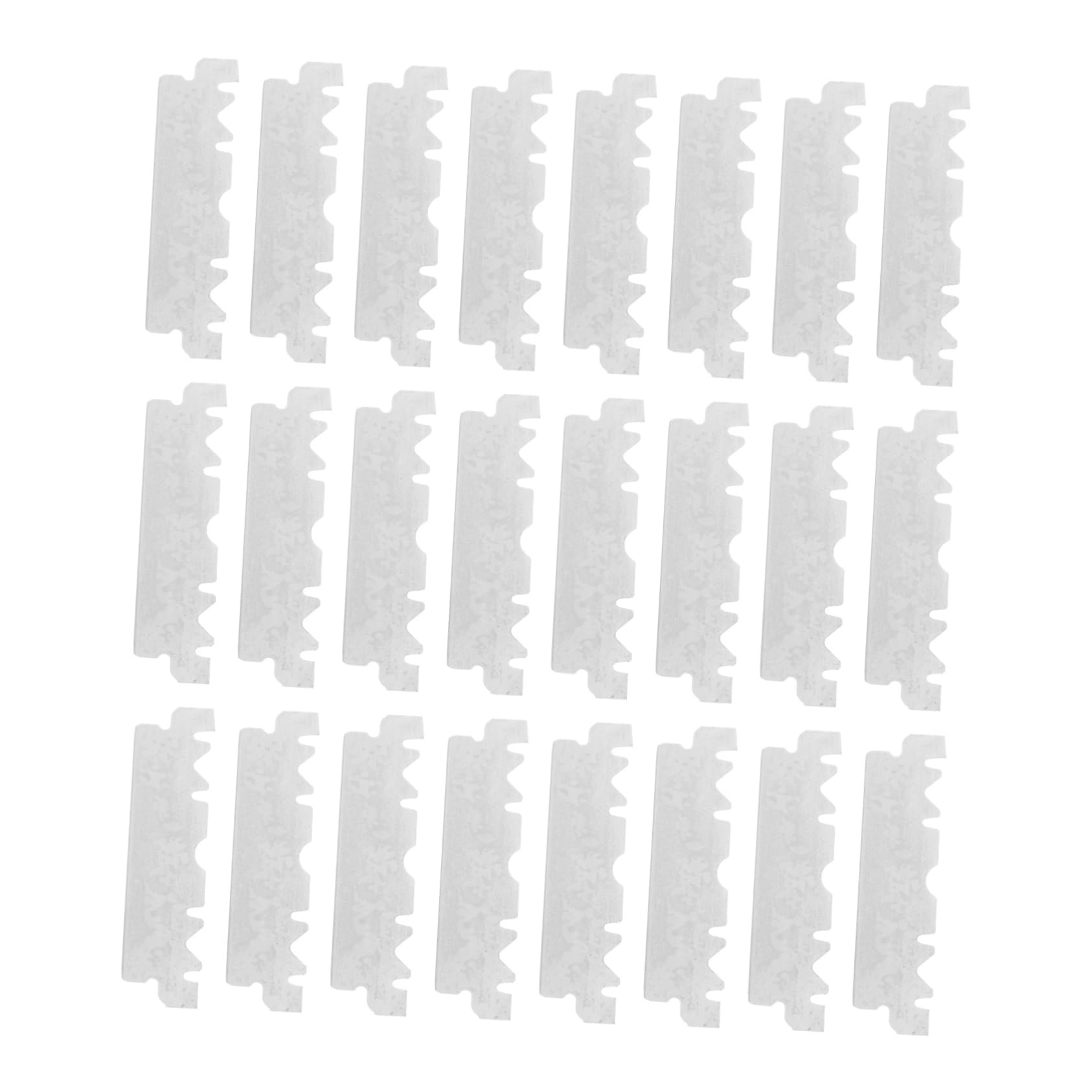 Lames de Rasoir Pliantes en Acier Inoxydable Argenté, 100 Pièces | Rasage Domestique, Barbe, Poils Fins, Usage Maison et Salons, Format Portable, Coupe Ancien, Barbier