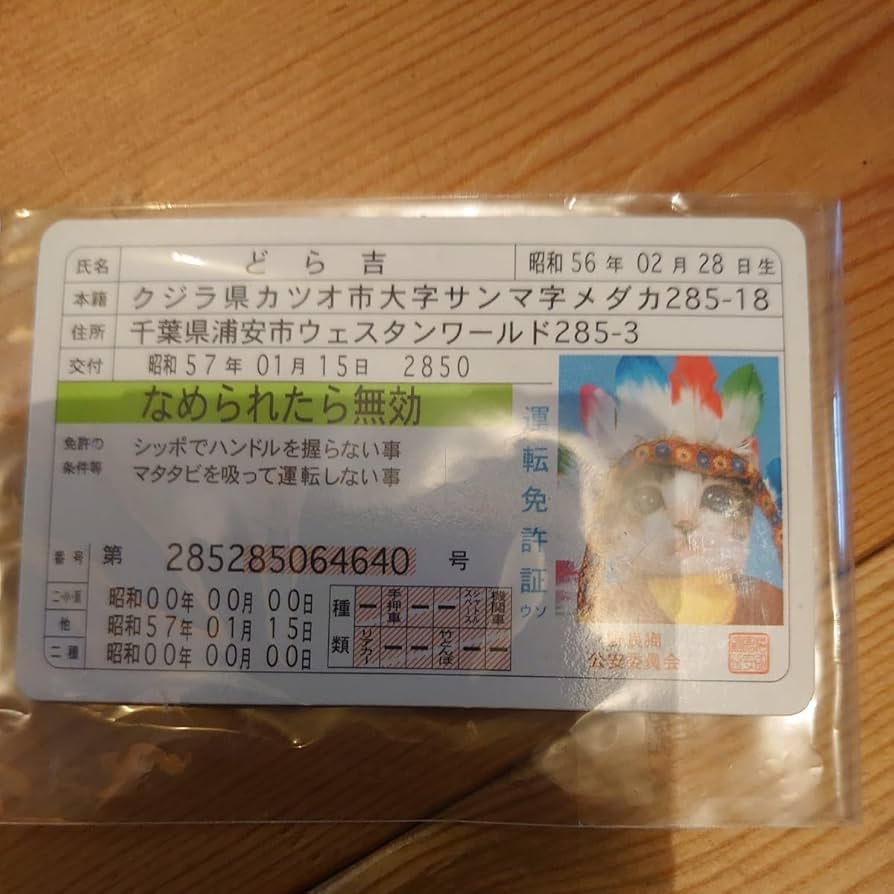 なめ猫 免許証6枚Fullセット♪+ α （復刻版）オマケ なめ猫 免許証6枚Fullセット♪+ α （復刻版）オマケ - メルカリ