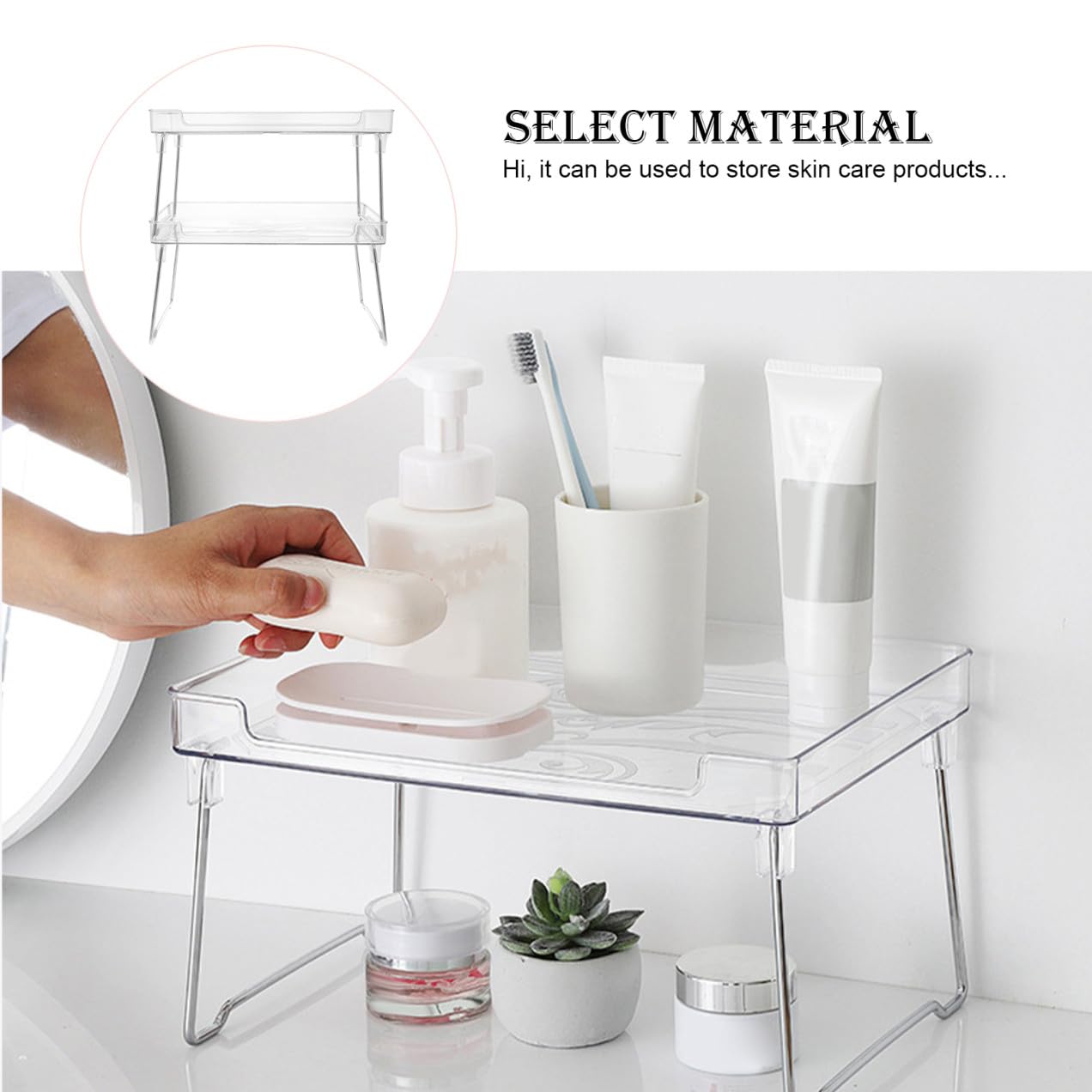 Cabilock Elegante Porta Spezie Da Cucina - Portabottiglie Per Spezie Dal Design Semplice Per Casa E Ristorante