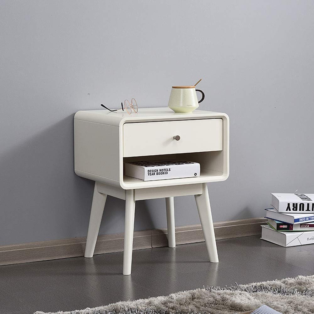 Amazon｜ナイトテーブル 木製ベッドベッドサイドテーブルナイト