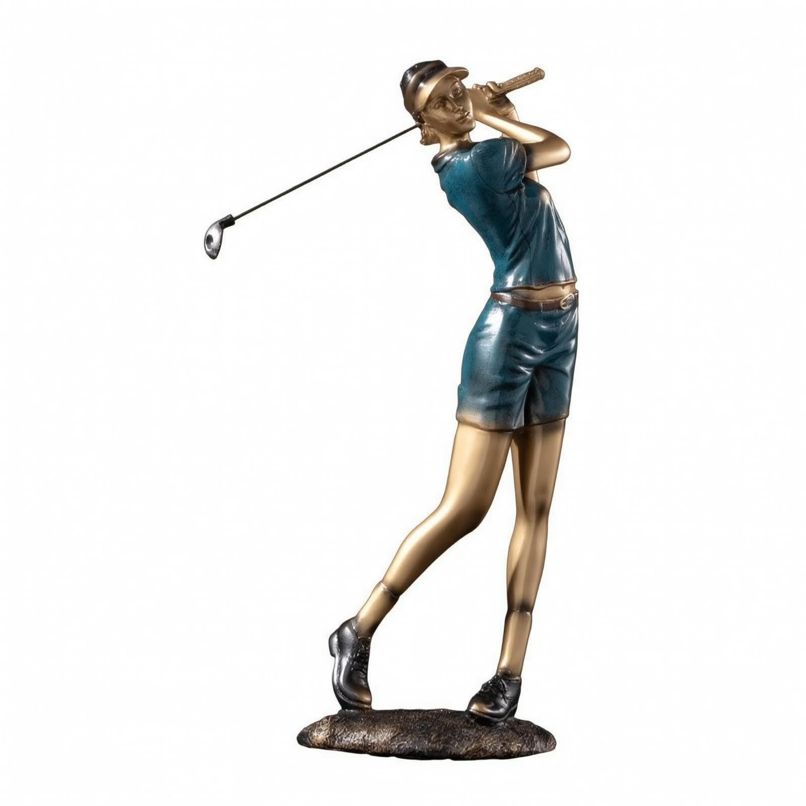 MagiDeal Figura Golfista Resistente coración | Coleccionable, Escultura Golfista, corativo, Figurilla, para Oficina, Estantería, Mesa, Coleccionistas, Femenino