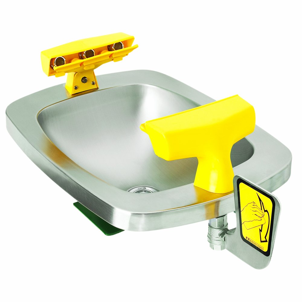 Speakman SE-400 Wall Mounted Eye And Face Wash, Stainless Steel