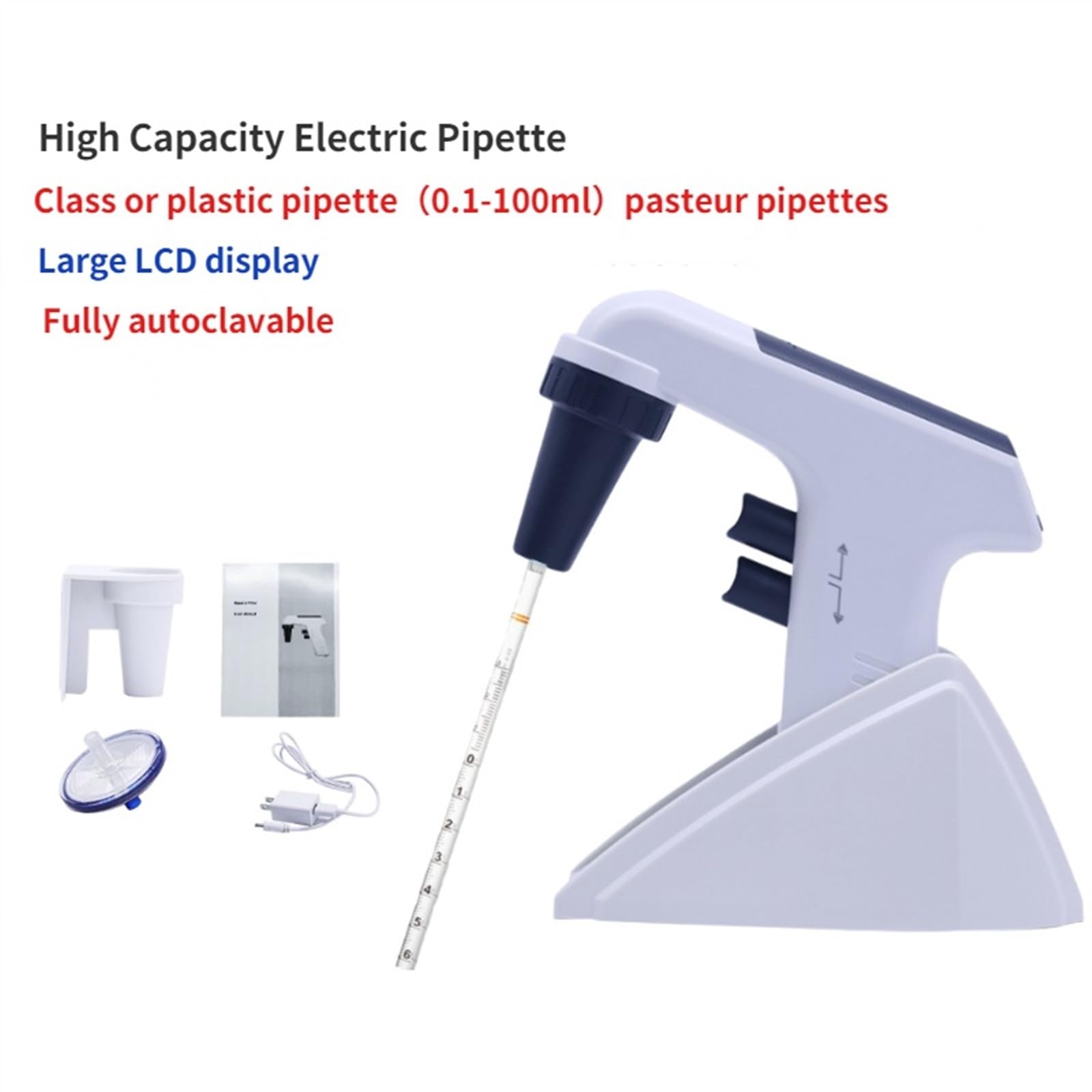 Laborinstrumente Elektrische Pipettensteuerungspumpe mit hoher Kapazität for das Labor, 0,1 ml-100 ml