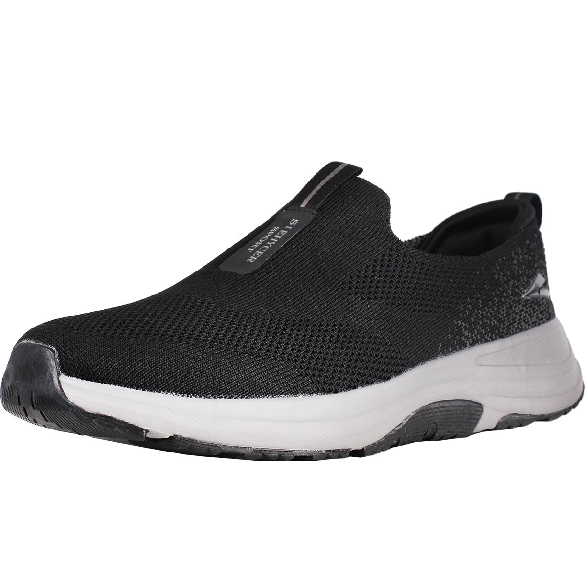 Zapatillas Slip On Hombre Sneakers Tenis Sin Cordones Zapatos | Caminar Deportivas Casual Comodos Ligero Transpirable Negro Gris 40-46