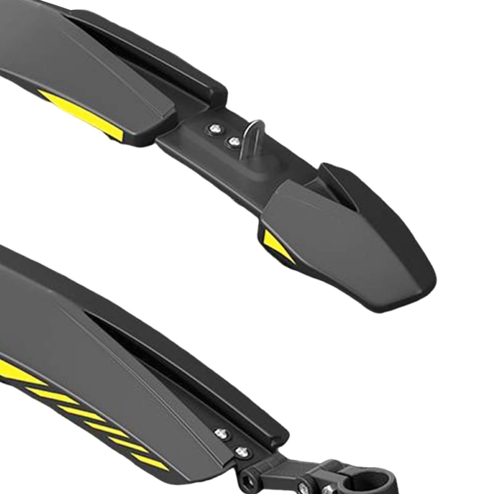 kowaku Bike Front Rear Fenders Bicycle Mudflaps Portable Components Fittings Thicken Bike Mudguards Bicycle Mud Guards for Bicycling, Black Yellow
