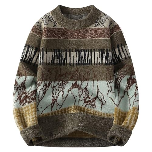 [GFHSKPOK] Winter Casual Round Neck Sweater Men's Base Knitted