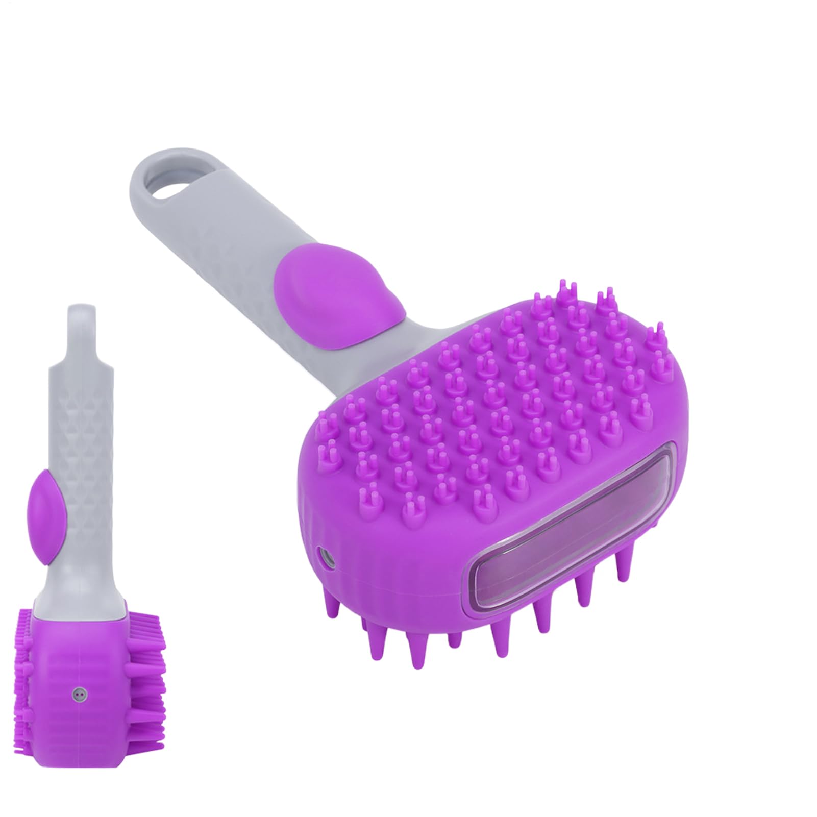 Cepillo Alisador De Vapor Para Gatos Cepillo De Vapor Para Mascotas | Doble Cara Antienredos Peine Masajeador Limpieza Profunda Para Razas Medianas Pelo Corto Y Largo Cachorros Y
