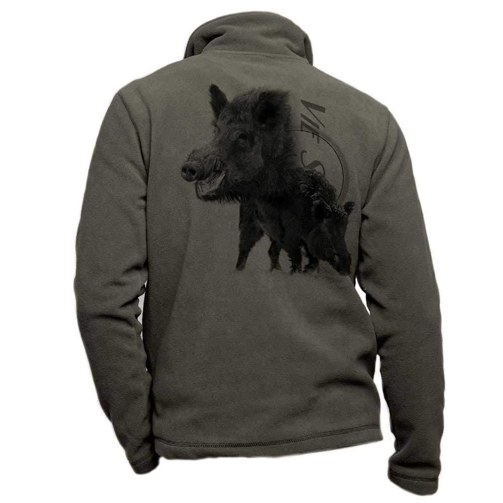 Chaqueta polar jabalí - ropa de caza personalizada