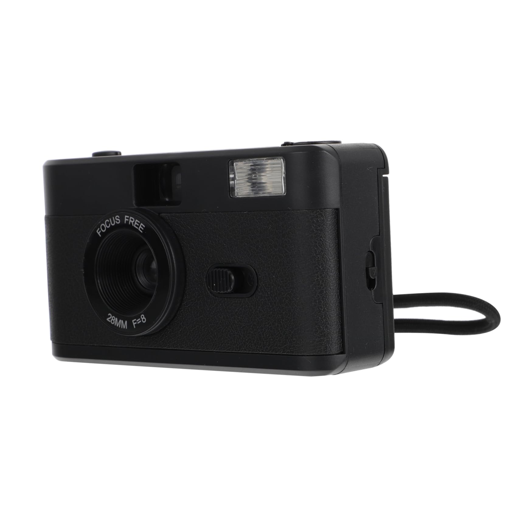 Gadpiparty Vintage Filmkamera aus ABS Wiederverwendbar mit Eingebautem Blitz Schwarz