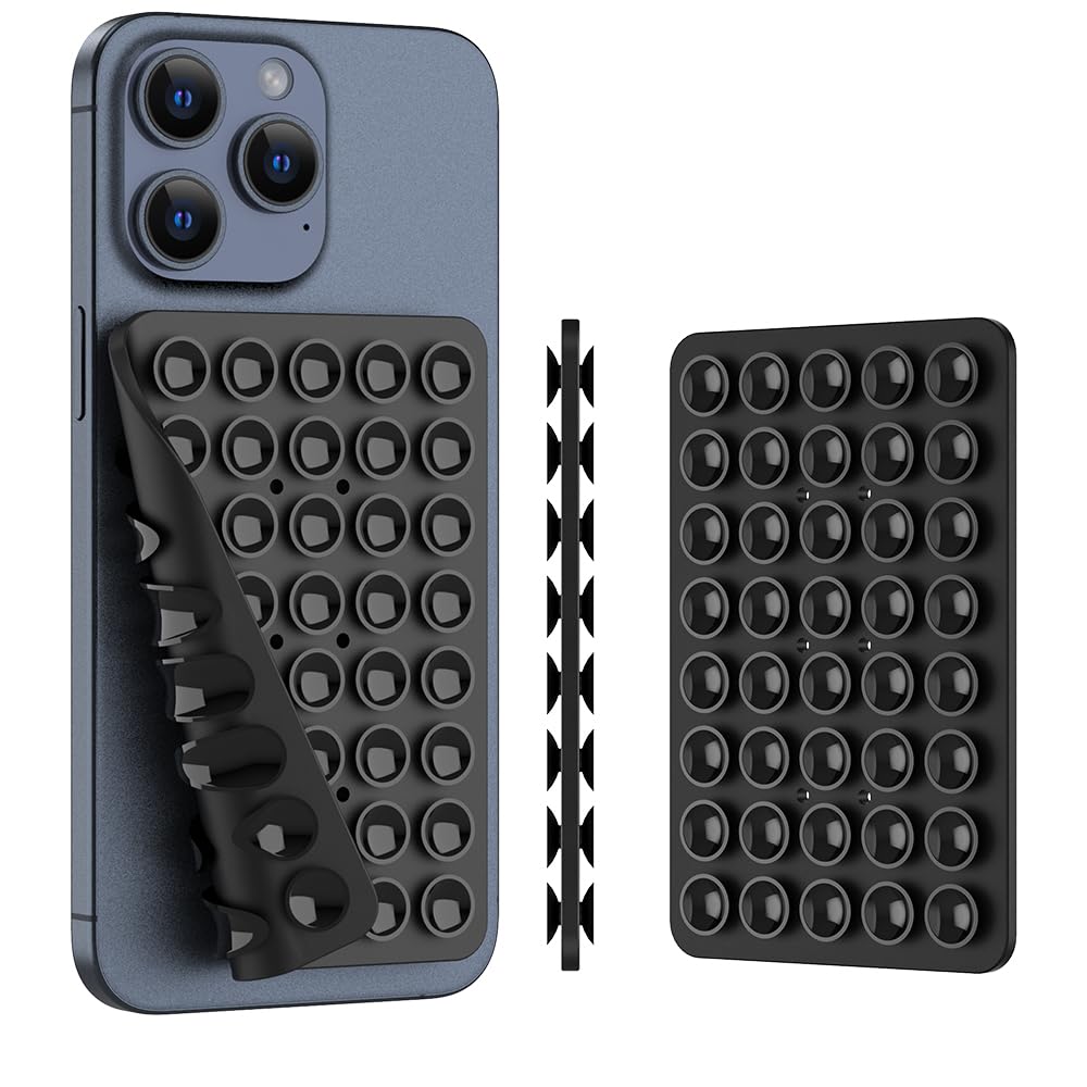 CMZZ Double Sided Silicone Suction Phone Holder Mount Silicon Accessory for iPhone and Android Hands-Free Mirror Shower Phone