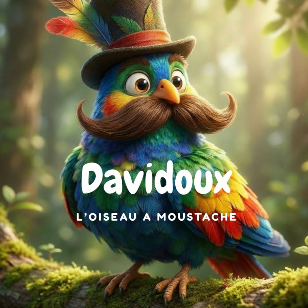 Les aventures de Davidoux: Un oiseau à moustache qui décide de réaliser ses rêves