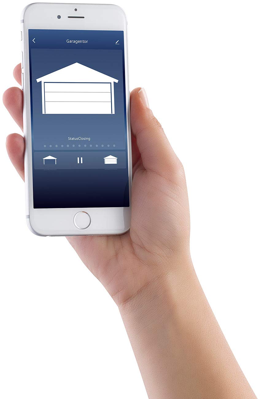 VisorTech controllo cancello: Set da 2 Ricevitore WLAN per azionamento del cancello, compatibile con Siri e Google Assistant