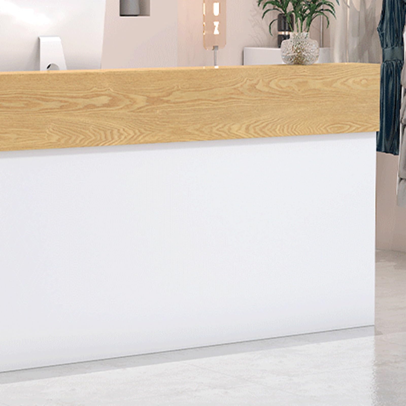 Cassettiera moderna con cassetto chiudibile a chiave, elegante tavolo per sale e saloni, 140 cm, perfetto per aziende