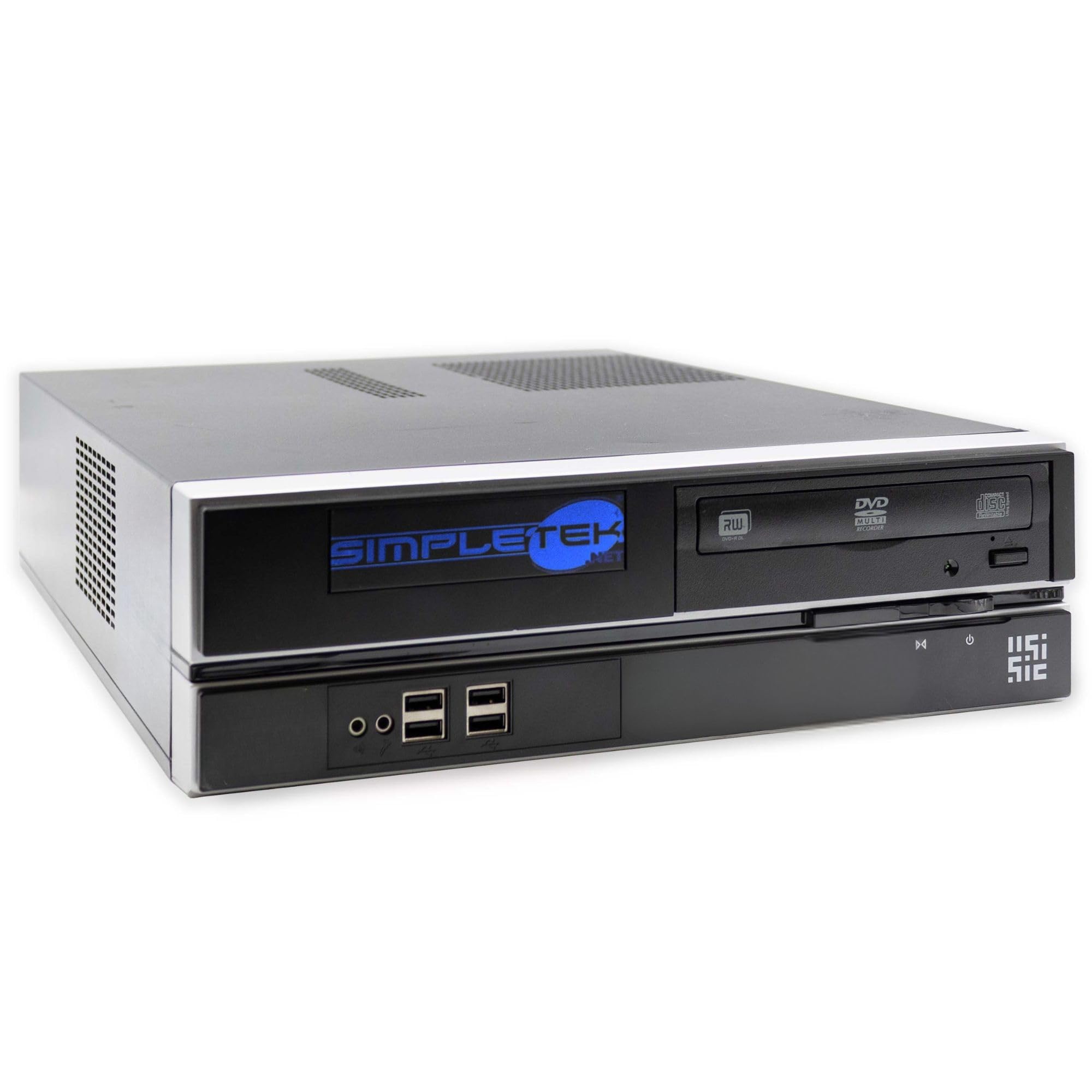 SIMPLETEK - PC Fisso SFF i3 DVD-RW | 8GB RAM 120GB SSD | Win 11 Pro | Seriale RS232 Parallela LPT | HDMI DVI VGA USB PS/2 (Ricondizionato)