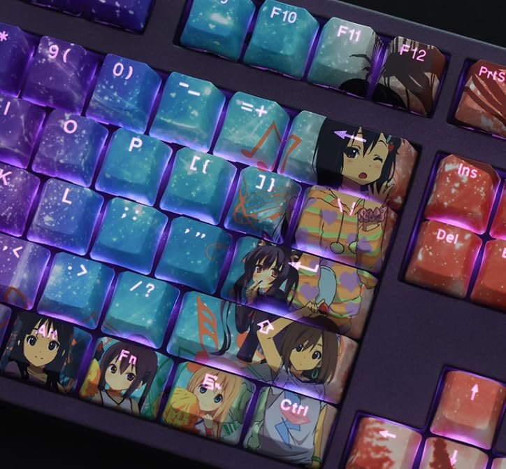 Amazon.co.jp: けいおん！ キーキャップ 108 PBT キーボード アニメ