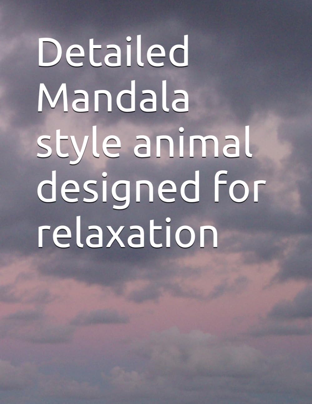 Detailed Mandala style animal designed for relaxation