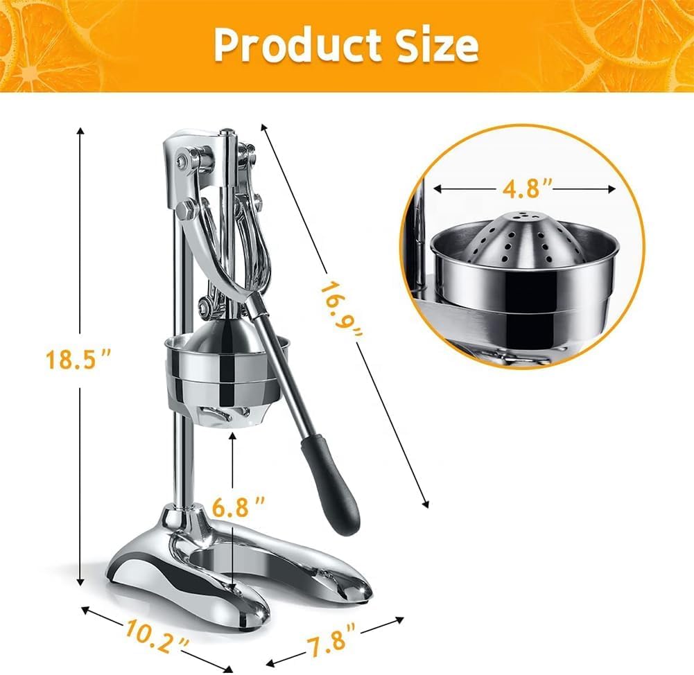 Exprimidor De Hierro Fundido, Manual | extractor de prensa manual eficiente, para naranja, lima, limón y granada: resuelve las necesidades de exprimir jugo rápidame