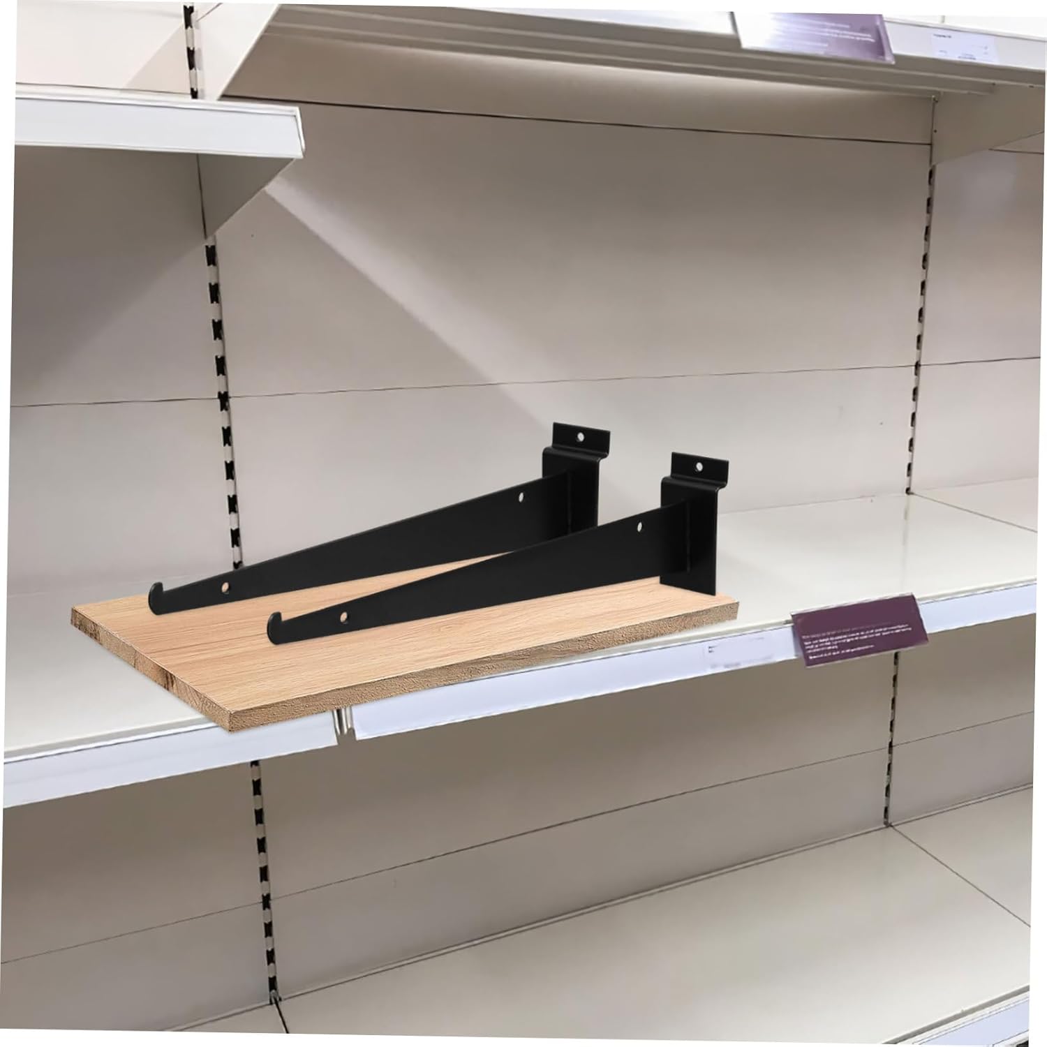 6pcs Heavy Duty Shelf Brackets Metal Storage Support for Home Garage and Retail Displays Versatile Easy to Install Iron Bracket