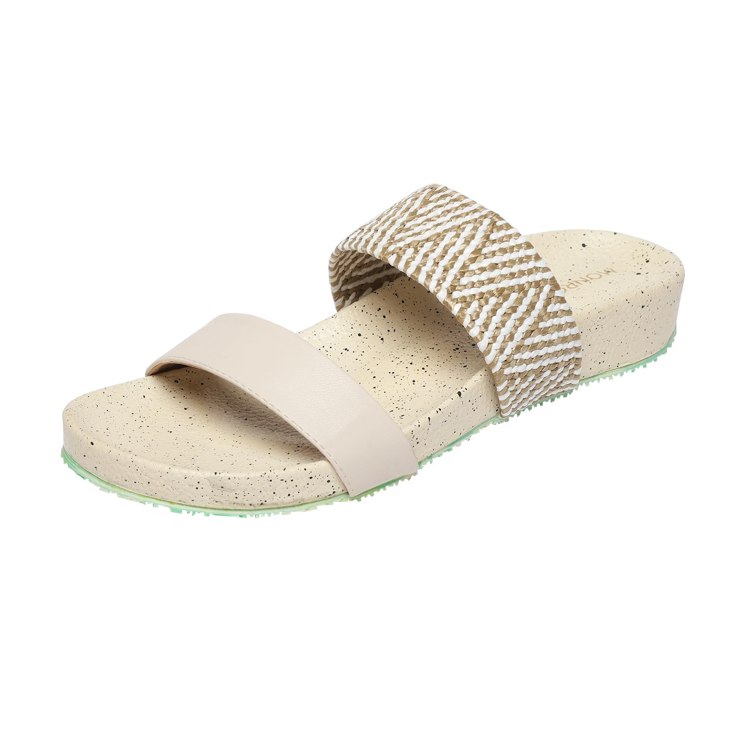 Fancy And Stylish Extra Cushioning and Comfortable Fashionable Light Weight Vegan Fashion Flat Sandal for Women and Girls-image-47