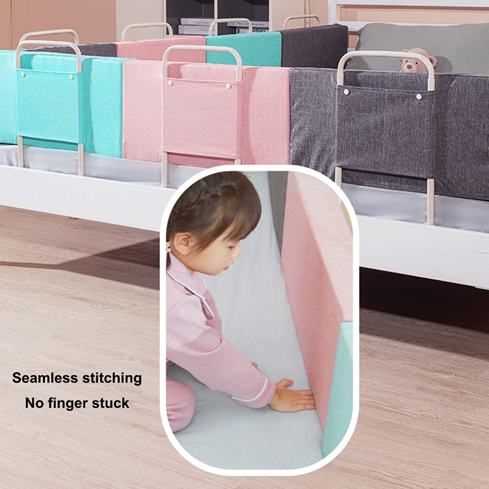 Barrera de Seguridad para Cama Infantil, barandilla anticaídas para Cama Infantil, Valla Suave para Camas de Adultos, barandilla anticaídas para Viajes y Uso doméstico (tamaño: 60