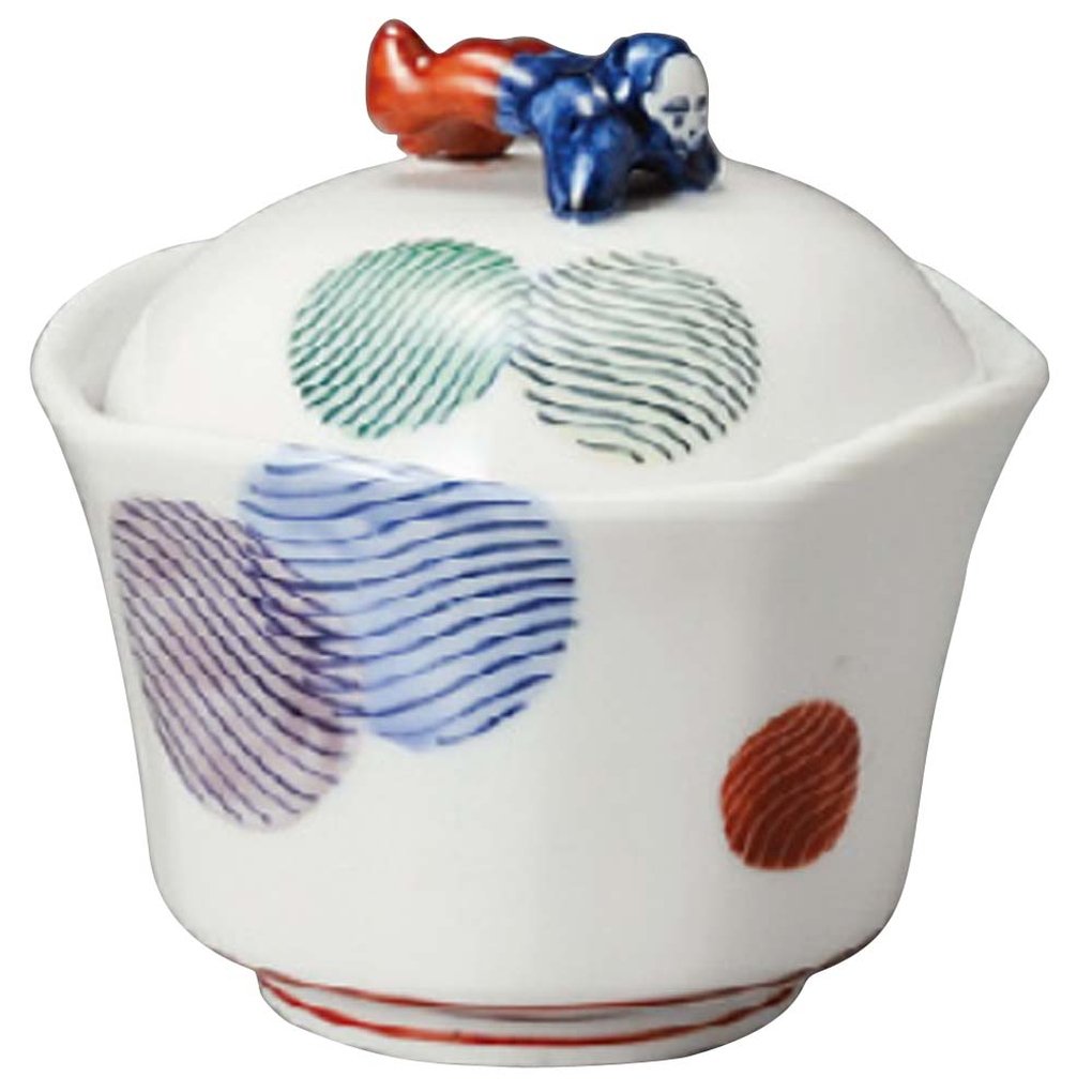 Yamasita Craft 1117120 Edo Komon Kanjin Lid, 4.1 x 4.1 x 4.1 inches (10.5 x 10.5 x 10.5 cm)