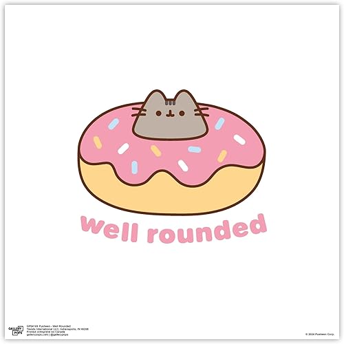 Miniatura 9 de Trends International Gallery Pops Pusheen - Well Rounded Wall Art, Black Framed Version, 12" x 12" Gallery Pops Wall Art