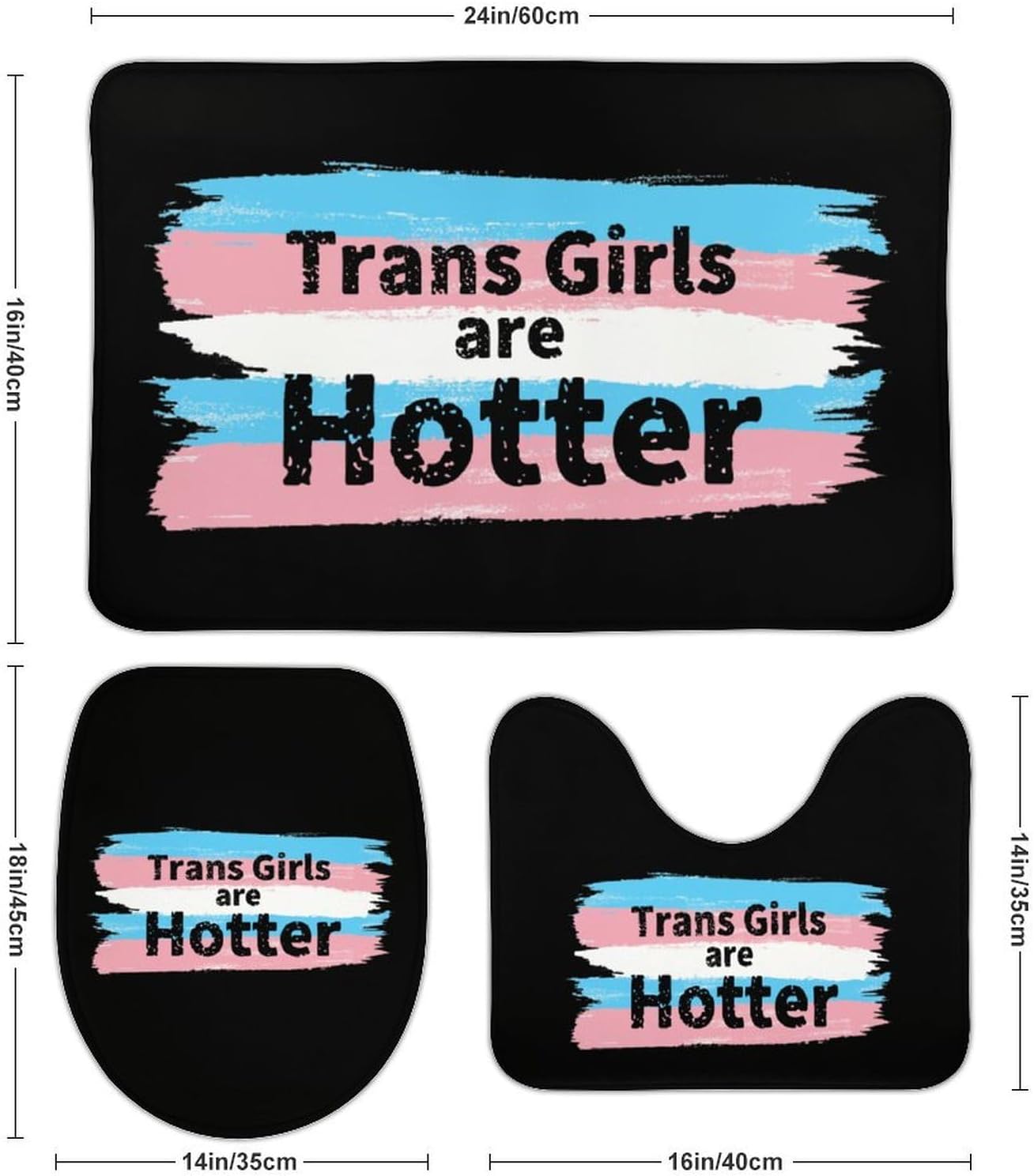 Trans Transgender are Hotter Boys Girls Short Sleeve Shirts Graphic T-Shirts Crewneck Casual Printed Tee
