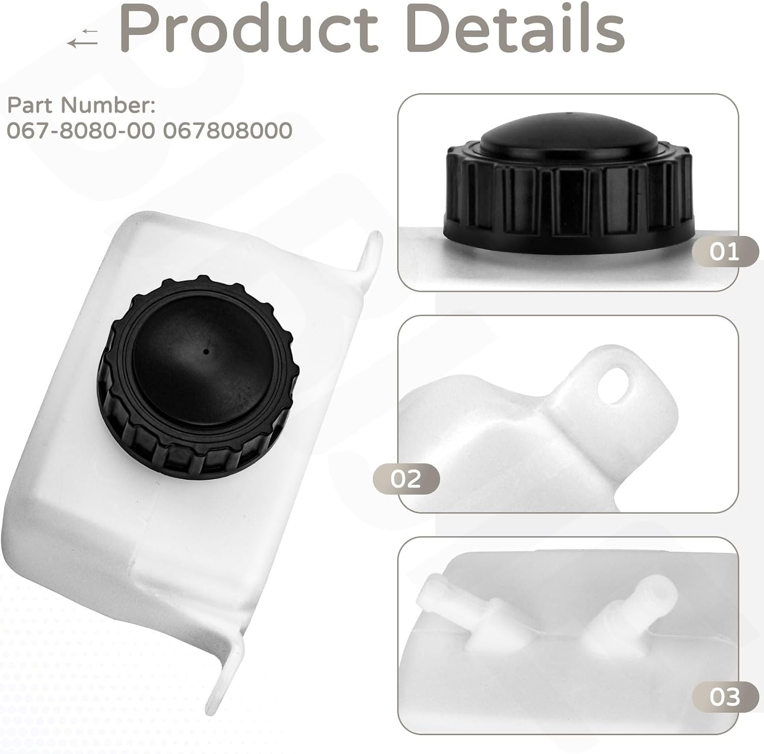 067-8080-00 Hydraulic Tank and Cap for Bad Boy ZT Mower