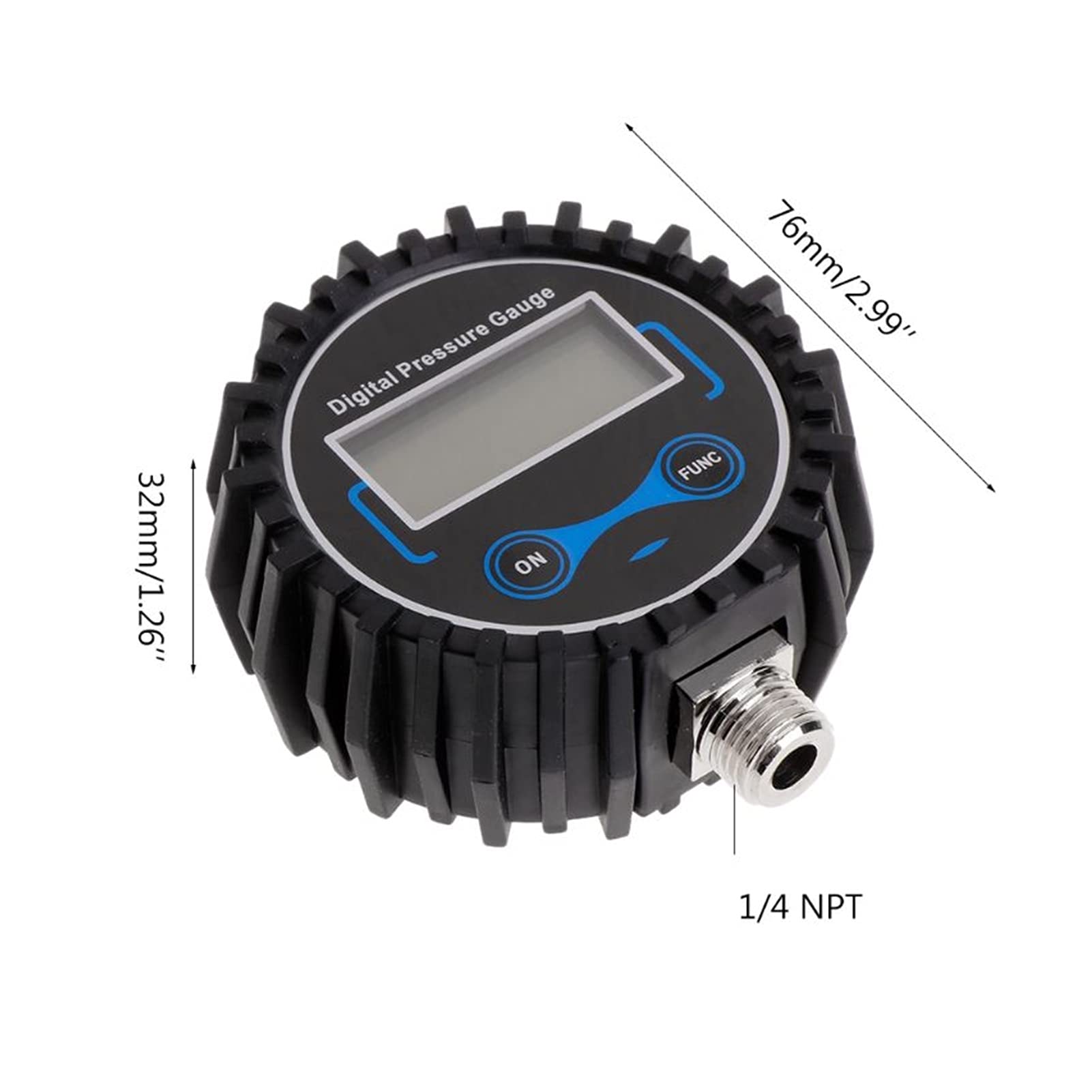 AGAATI Medidor de presión de neumáticos Digital, medidor de PSI de Aire, Monitor de presión de neumáticos de Motocicleta y Coche