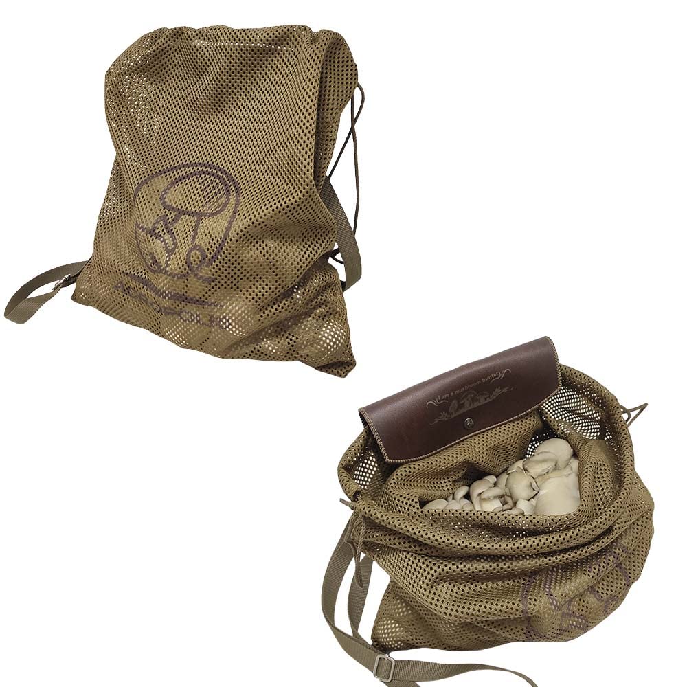 Acropolis Morel & Pilz Jagdtasche - Futtertasche für Pilze - Haversack Crossbag - Futtertasche für Wandern, Camping, Jagd, Khaki, Medium