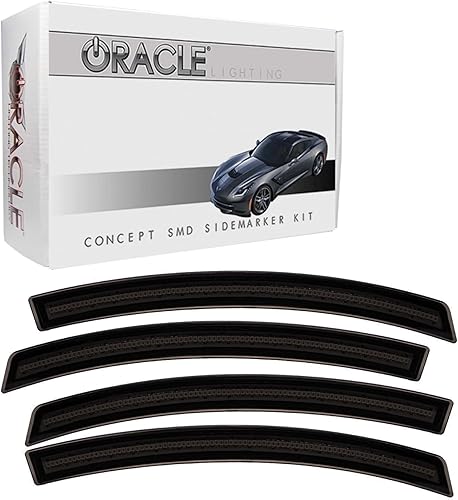 ORACLE ILUMINACIÓN LED Concept Sidemarkers  '14  '19 Chevy Corvette C7 marcadores laterales tintados sin pintura, 2 pares (rojo y ámbar), parte #